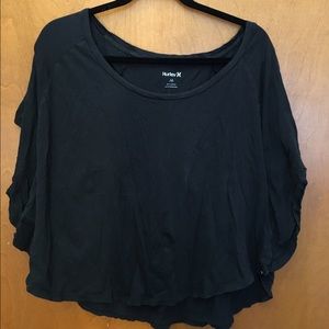 Black flowey Hurley top