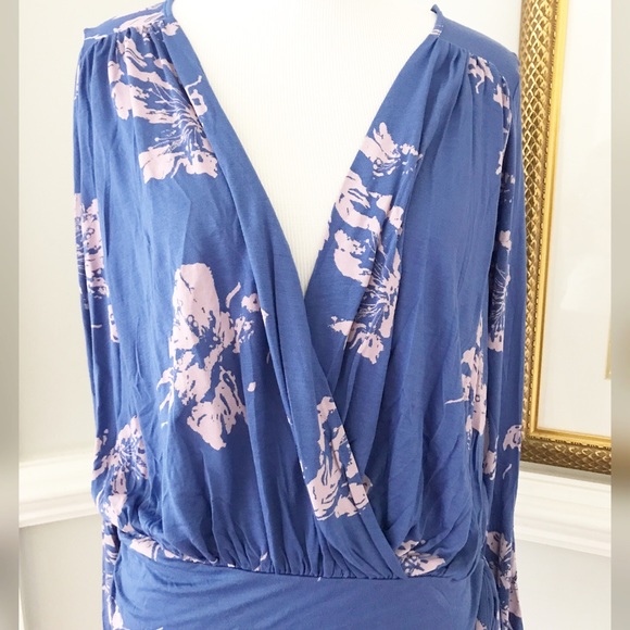 Free People Fiona Wrap Top Cobalt Blue. - Picture 2 of 7