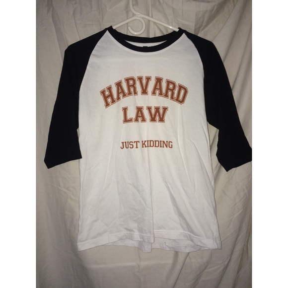 Other - Harvard Law Just Kidding baseball tee