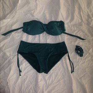 Teal swimsuit bottom