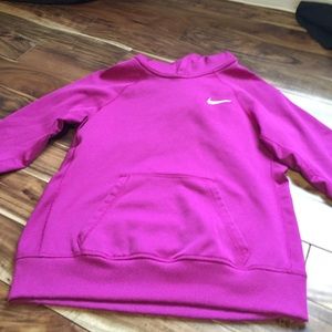 Purple/pink nike fleece sweatshirt
