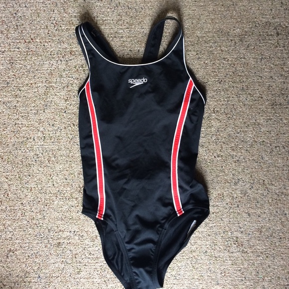One piece black Speedo suit