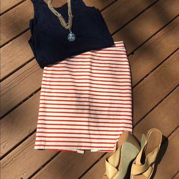 J.crew No.2 Pencil Skirt in Deck Stripe