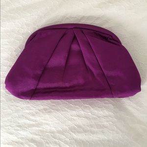 Purple clutch bag