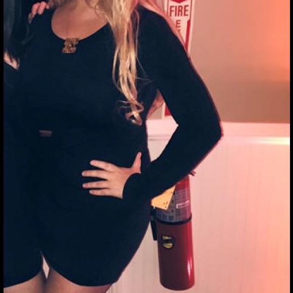 Black Tight Cocktail Party Dress