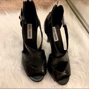 New Steve Madden Black Stiletto Heels Banocka 7.5