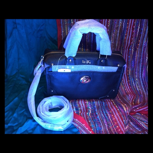 Coach Rhyder Satchel 24 in Pebble Leather