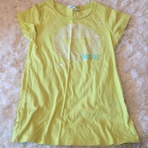 Children's Roxy lime green tee
