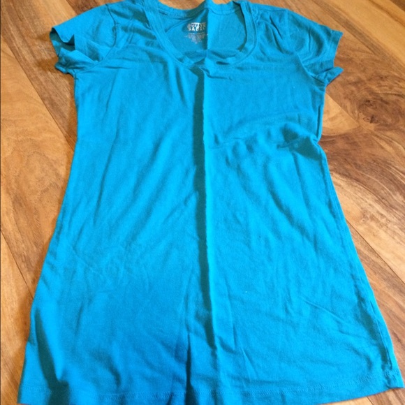 Active Basic Teal Cotton TShirt