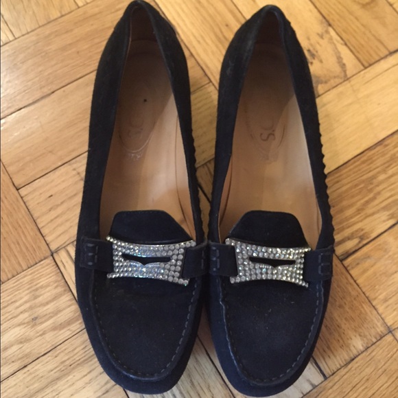 ❌SOLD Tod's • Suede Loafer with Crystal Detail - Picture 2 of 4