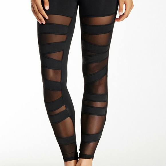 Electric Yoga Pants - Electric Yoga Mesh Panel Ballerina Leggings