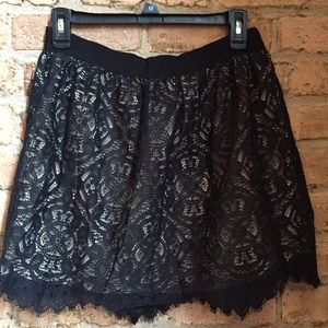 NWT Susana Monaco Black Lace Skirt