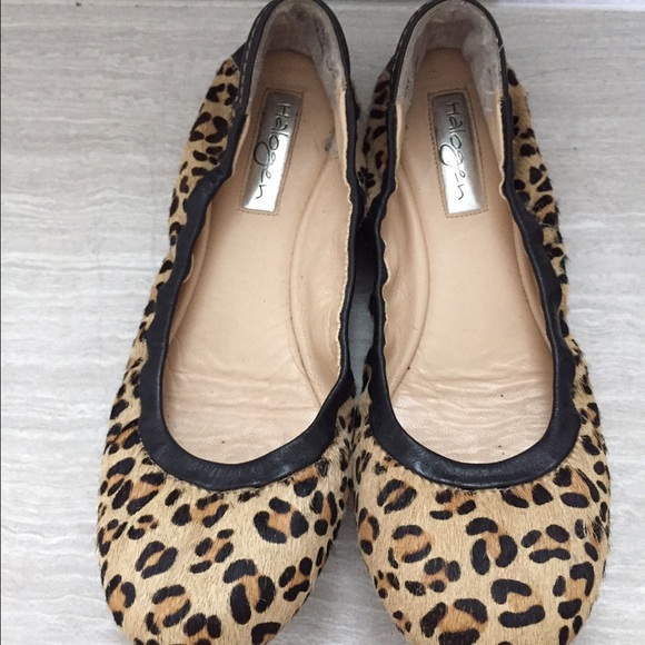 Halogen leopard calf hair ballet flats 6 - Picture 1 of 3