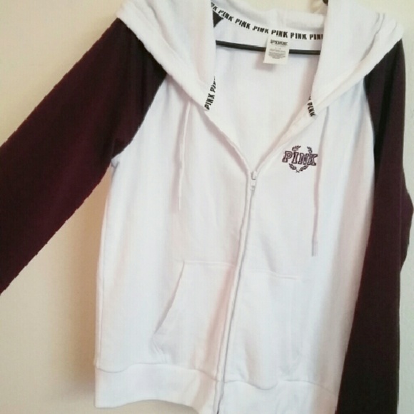 PINK Victoria's Secret Jackets & Blazers - *SALE* PINK maroon zip up
