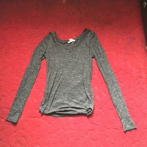 Gray Long Sleeved Shirt.