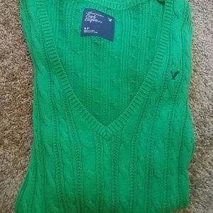 American Eagle green sweater