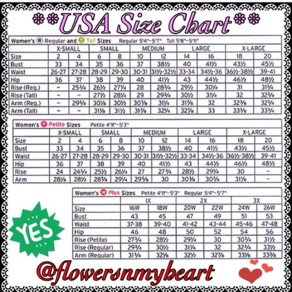 Size chart courtesy of flowersnmyheart - Picture 3 of 3