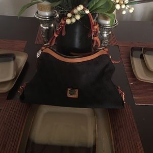 Black with gold  hardware Dooney & Bourke