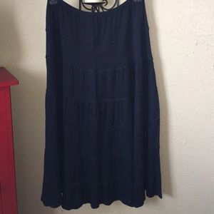 MAXI Navy Blue Skirt