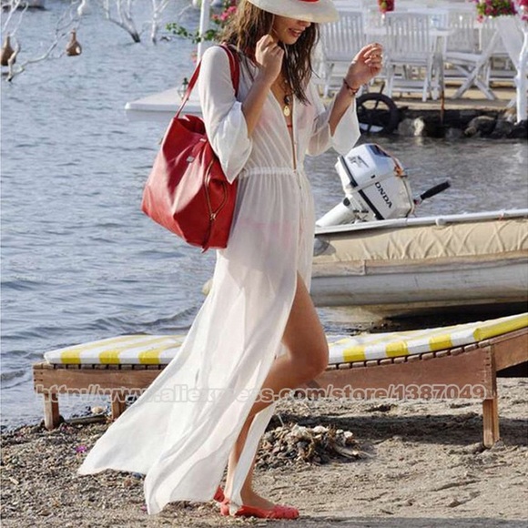 Long Chiffon Coverup