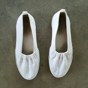 Slip-on white Keds like shoe