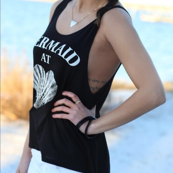 •"Mermaid at ❤️" Tank Top• - Picture 2 of 4