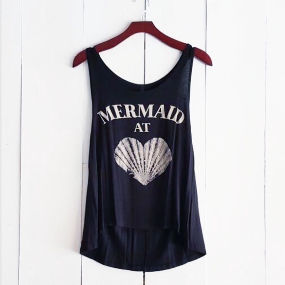 Tops - •"Mermaid at ❤️" Tank Top•