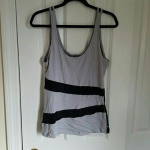 Cotton and Mesh Tank Top