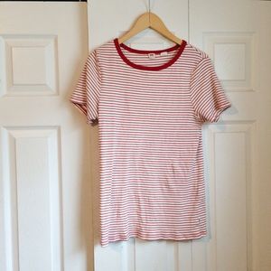 Levis striped ribbed top