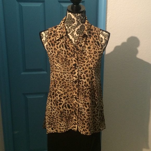 Leopard print blouse