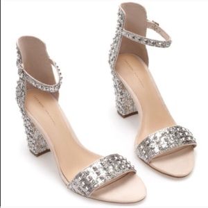 Zara glitter studded heels 38/7.5