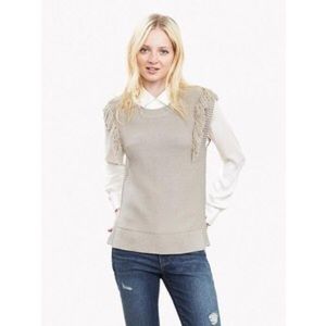 NWT Banana Republic fringe sweater vest