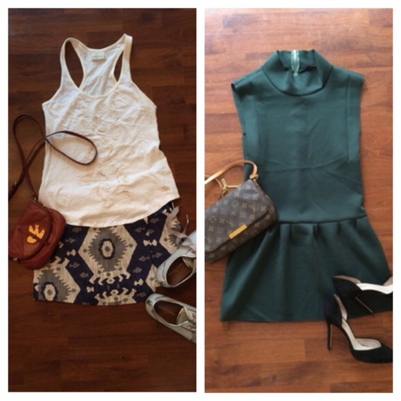 Dress and skirt