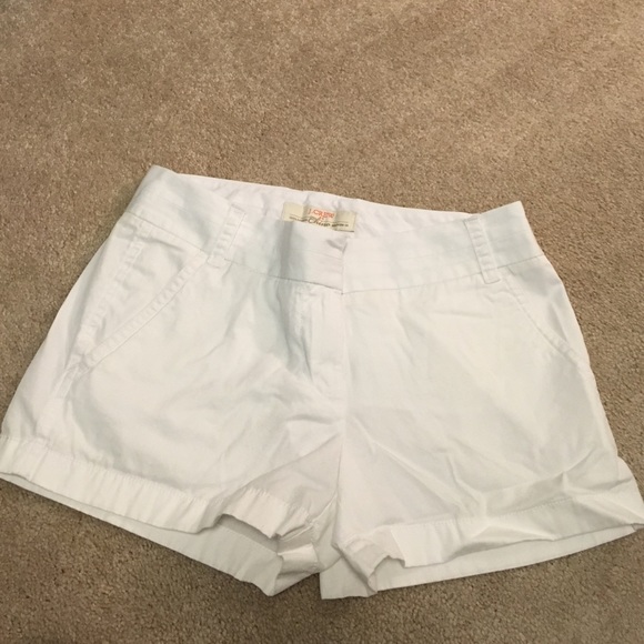 White Jcrew shorts