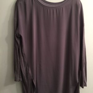 Lou & Grey plum long sleeve tunic
