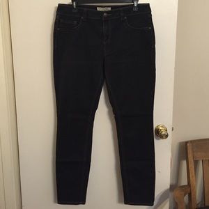 Dark wash skinny jeans!