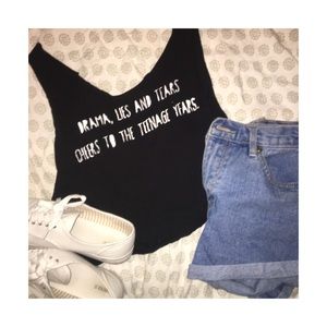Grunge Style Crop Top