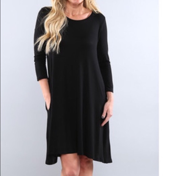 Sale!! 💣Tunic dresses!! 3/4 sleeve Black
