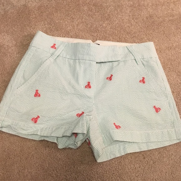Seersucker lobster Jcrew shorts