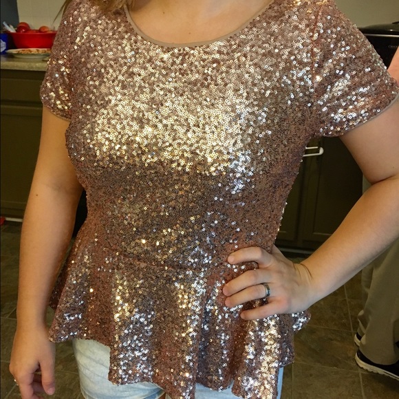 Forever 21 Sequin Blouse