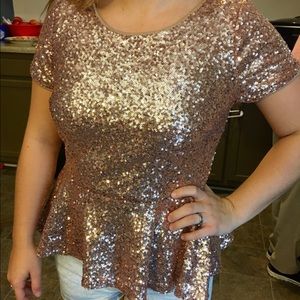 Forever 21 Sequin Blouse