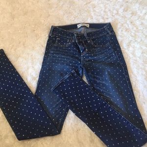 Juniors Abercrombie straight skinny jeans