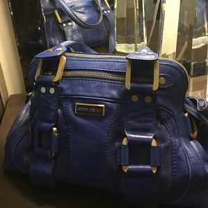 Jimmy Choo Royal Blue Malena Satchel