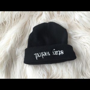 Brandy Melville "Stay Weird" Beanie