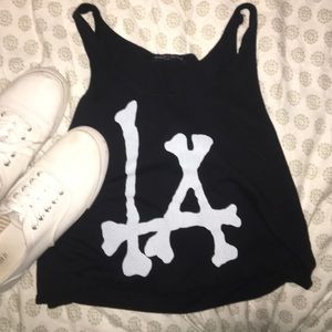 Brandy Melville LA Bones Crop Top