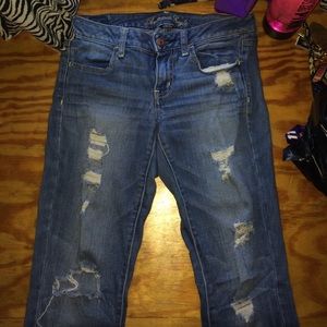 American Eagle Destructed Jegging