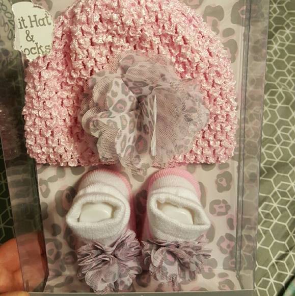 Babygirl hat and matching socks