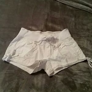 White shorts from Charlotte Russe