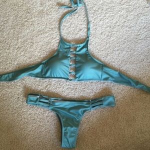 Cute forest green bikini