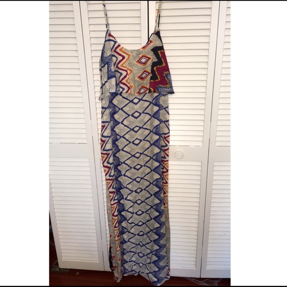 Patterned Maxi Dress - Picture 1 of 3